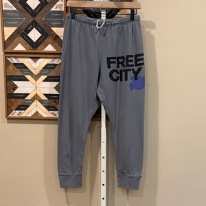 Freecity 3/4 Sweatpants Grey size Medium *As-Is*